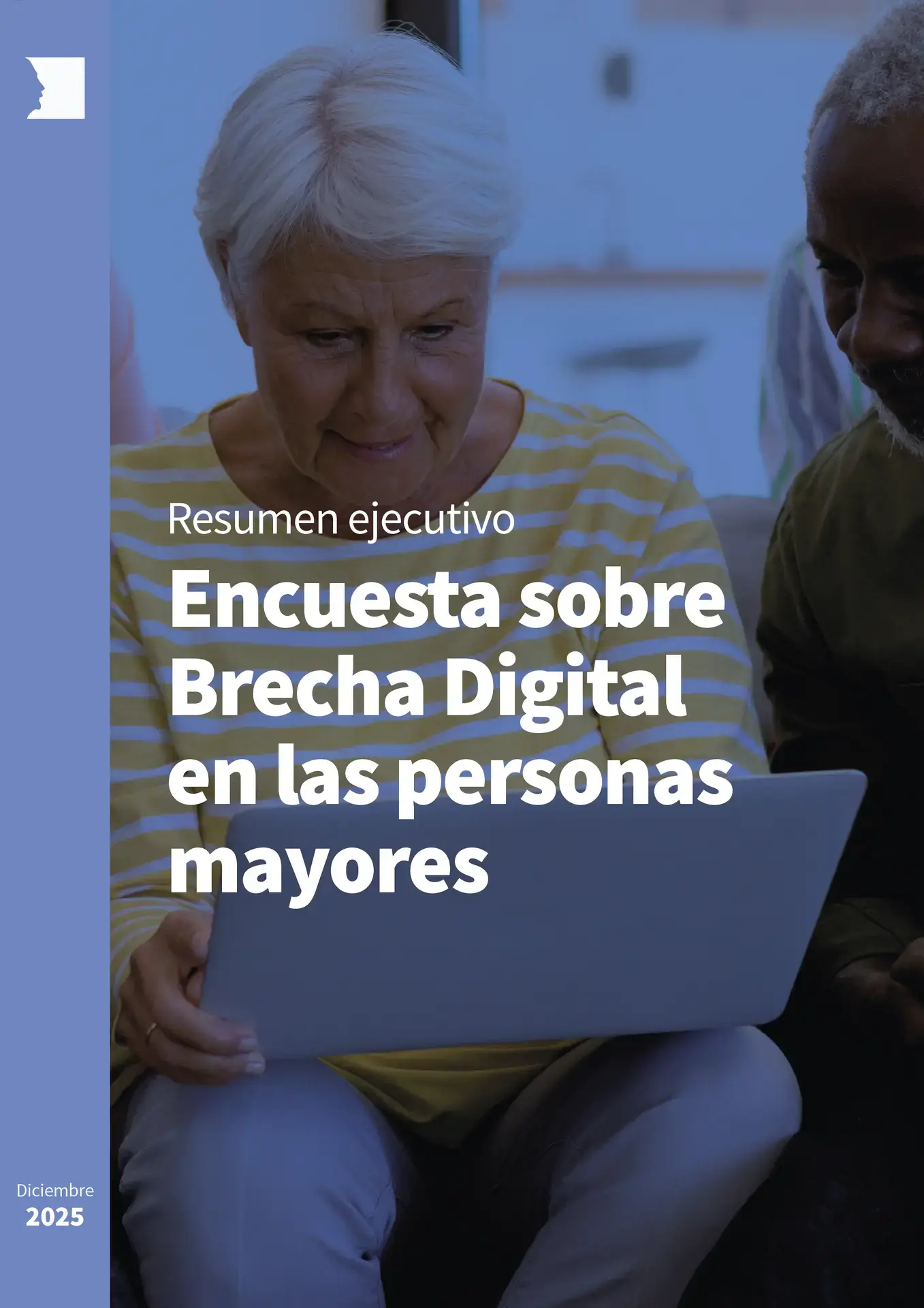 Portada del Resumen ejecutivo Encuesta sobre Brecha Digital en las personas mayores